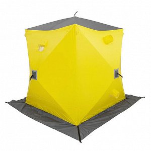 Палатка зимняя утепл. (HS-WSCI-P-180YG) HELIOS [1,8х1,8х1,97 м, 11 кг, Oxford 240D]