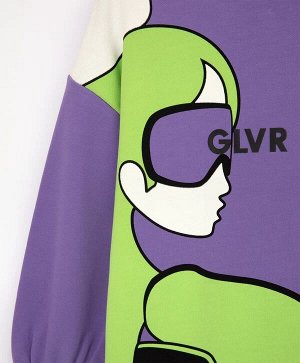 Платье из футера фиолетовое Gulliver