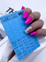 LAK NAILS #447 Слайдер с надписями для дизайна ногтей/для маникюра