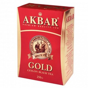 Чай черный AKBAR GOLD цейлонский листовой, 250 г