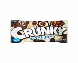 Шоколадное драже Crunky "Печенье и сливки", Lotte, 37г, 1/10/120