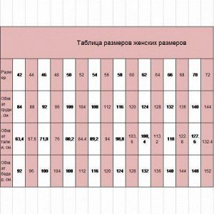 Размерная сетка