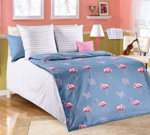Комплект постельного белья 1,5-спальный, бязь "Люкс", детская расцветка (Ванильное небо)