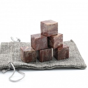 Камни для виски 6 кубиков из лемезита 20*20мм