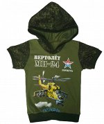 Футболка С Капюшоном Крокодил(Хаки)