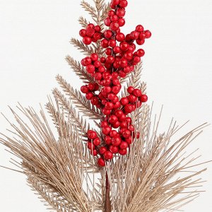 Ветка декоративная новогодняя, 36x16x5 см