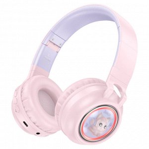 Наушники беспроводные HOCO W50 Cute Cat Кошачьи Ушки Bluetooth, 400 мАч, TF, AUX