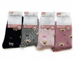 Женские хлопковые носки с махрой (9) milanko