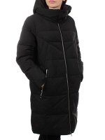98720 BLACK Пальто зимнее женское (холлофайбер 150 гр.) размер 46