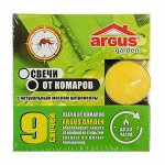 Свеча антимоскитная Argus с цитронеллой, 9 штук блок