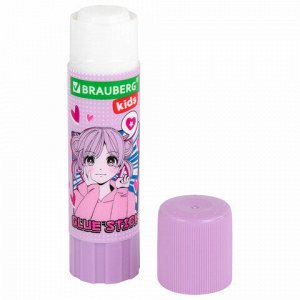 Клей-карандаш "Anime" 15 г, BRAUBERG KIDS, ассорти, 272472