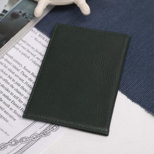 Обложка для паспорта, герб, цвет зелёный
