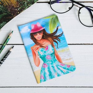 Обложка на паспорт «Сочи. Девушка на пляже»