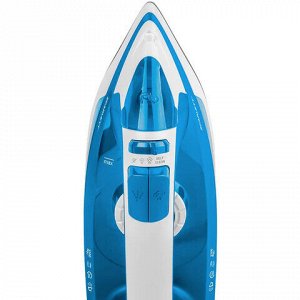 Утюг SCARLETT SC-SI30P17, 2200 Вт, антипригарное покрытие, антинакипь, самоочистка, белый/синий