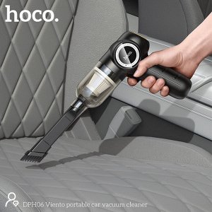Автомобильный мини портативный аккумуляторный вакуумный пылесос  HOCO DPH06 3000mAh