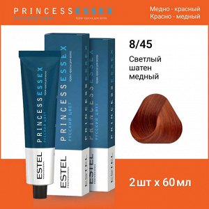 Эстель Крем-краска для волос ESTEL PRINCE, 8/45 Светло-русый медно-красный, 100 мл , Estel