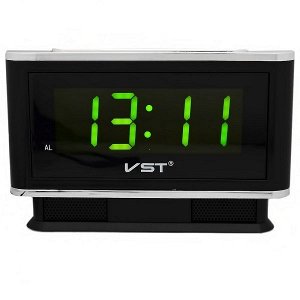 Часы настольные VST 721-2 ярко зеленые цифры