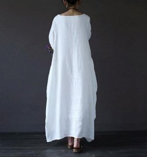 Длинное платье из тонкого хлопка