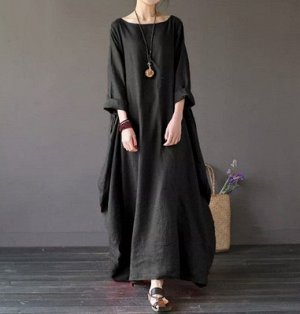 Длинное платье из тонкого хлопка
