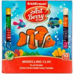 Пластилин ArtBerry классический, 10 цветов, 180г, со стеком, с алоэ вера, картон