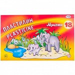 Пластилин Гамма &quot;Мультики&quot;, 18 цветов, 360г, со стеком, картон