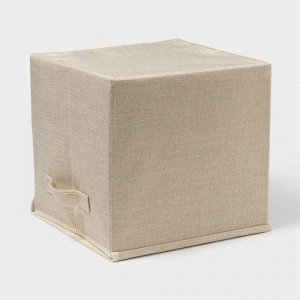 Короб стеллажный для хранения с крышкой «Совушка-индеец», 29x29x28.5 см