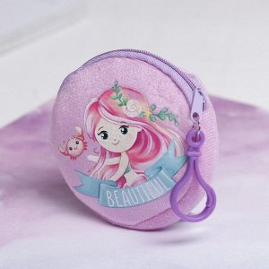 Набор Mermaid: сумка, кошелёк, цвет розовый/голубой