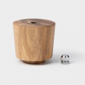 Мельница для специй Magistro Wooden, 5.5x26.5 см, керамический механизм, коричневая