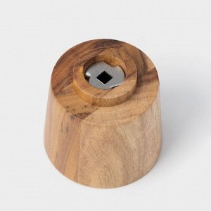 Мельница для специй Magistro Wooden, 5.5x26.5 см, керамический механизм, коричневая