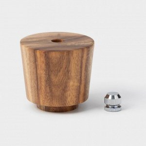 Мельница для специй Magistro Wooden, 5x16.5 см, керамический механизм, коричневая