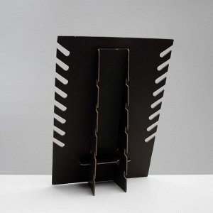 Подставка под кулоны, цепи QF, 19x9.5x28 см, чёрная