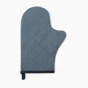 Варежка-прихватка Этель Snow fun, 20x28 см, саржа, 100% хлопок, ватин 250 г/м²