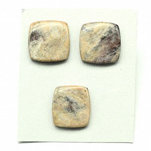 Кабошоны из лунного камня форма прямоугольник, комплект тройка