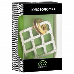 Головоломка металлическая большая ТРИ СОВЫ ""Лабиринт"", 3 уровень сложности