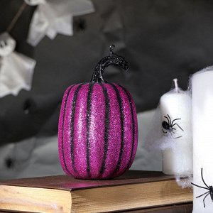 Декор ""Тыква"" в фиолетовом  цвете 9.5х9.5х12 см