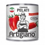 Томаты очищ. целые в томатном соке &quot;ARTIGIANO&quot; (2,500 кг) ж/б, 1/6, , шт