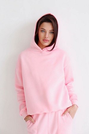 Костюм спортивный розовый (футер с начесом)