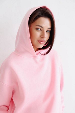 Костюм спортивный розовый (футер с начесом)