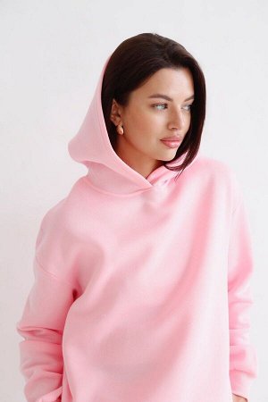 Костюм спортивный розовый (футер с начесом)