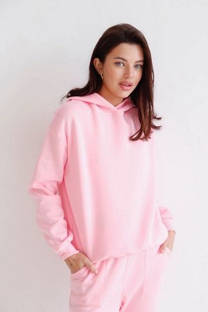 Костюм спортивный розовый (футер с начесом)