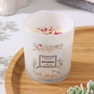 Свеча ароматическая в стакане "Aroma Art", английская груша и фрезия, МИКС