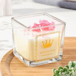 Свеча ароматическая "Aroma Art", страстная самба, квадратная, 8х10,5 см
