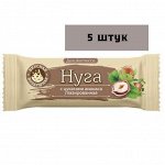 Батончик Нуга с фундуком и воздушным рисом глазированная 50гр*12шт (Мишкино счастье)  820, шт