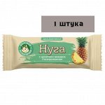 Батончик Нуга с цукатами ананаса глазированная 50гр*12шт (Мишкино счастье)  818, шт