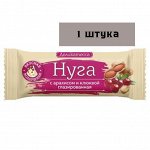 Батончик Нуга с арахисом и клюквой глазированная 50гр*12шт (Мишкино счастье)  817, шт