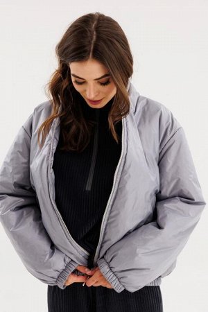 Куртка Тип одежды: Женские куртки
Цвет: серый
Состав: ПЭ 100%; подкладка- ПЭ 100%
Рост: 170

Куртка выполнена из плащевой ткани с утеплителем Isosoft. Спереди прорезные карманы и застежка до верха н