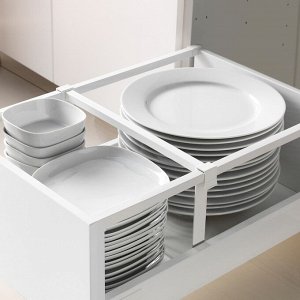 MAXIMERA, выдвижной ящик, высокий, белый, 40x60 см
