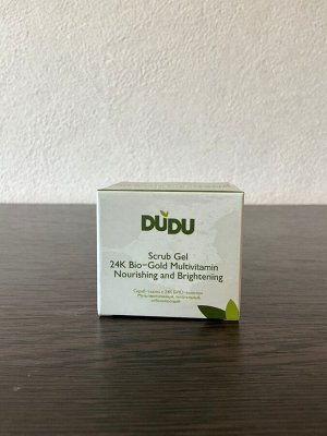 DUDU Скраб-скатка для лица с био-частицами 24К золота, 50 мл