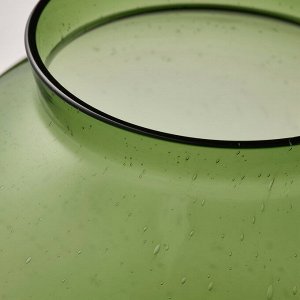 KONSTFULL, Ваза, зеленая, 19 см