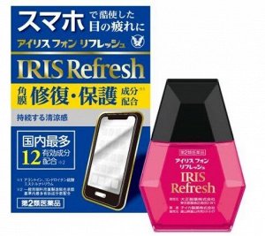 Японские капли IRIS Refresh для снятия напряжения от использования смартфонов и экранов, 12 мл